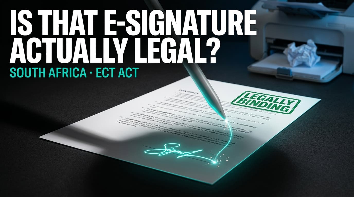 Are Electronic Signatures Legally Binding in South Africa?