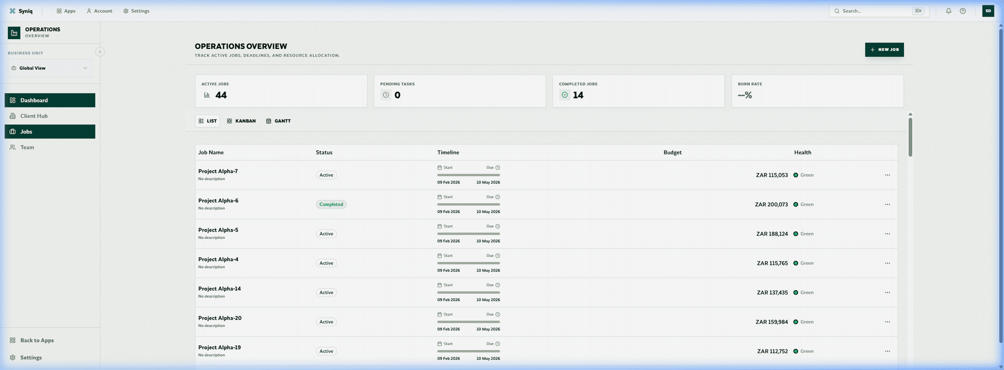 Operations Command Center